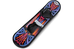 Flexible Flyer Avenger Kids Beginner Snowboard. Youth Plastic Snowboarding Toy Slider, 90 cm, 37 x 8 x 3 inches, Black