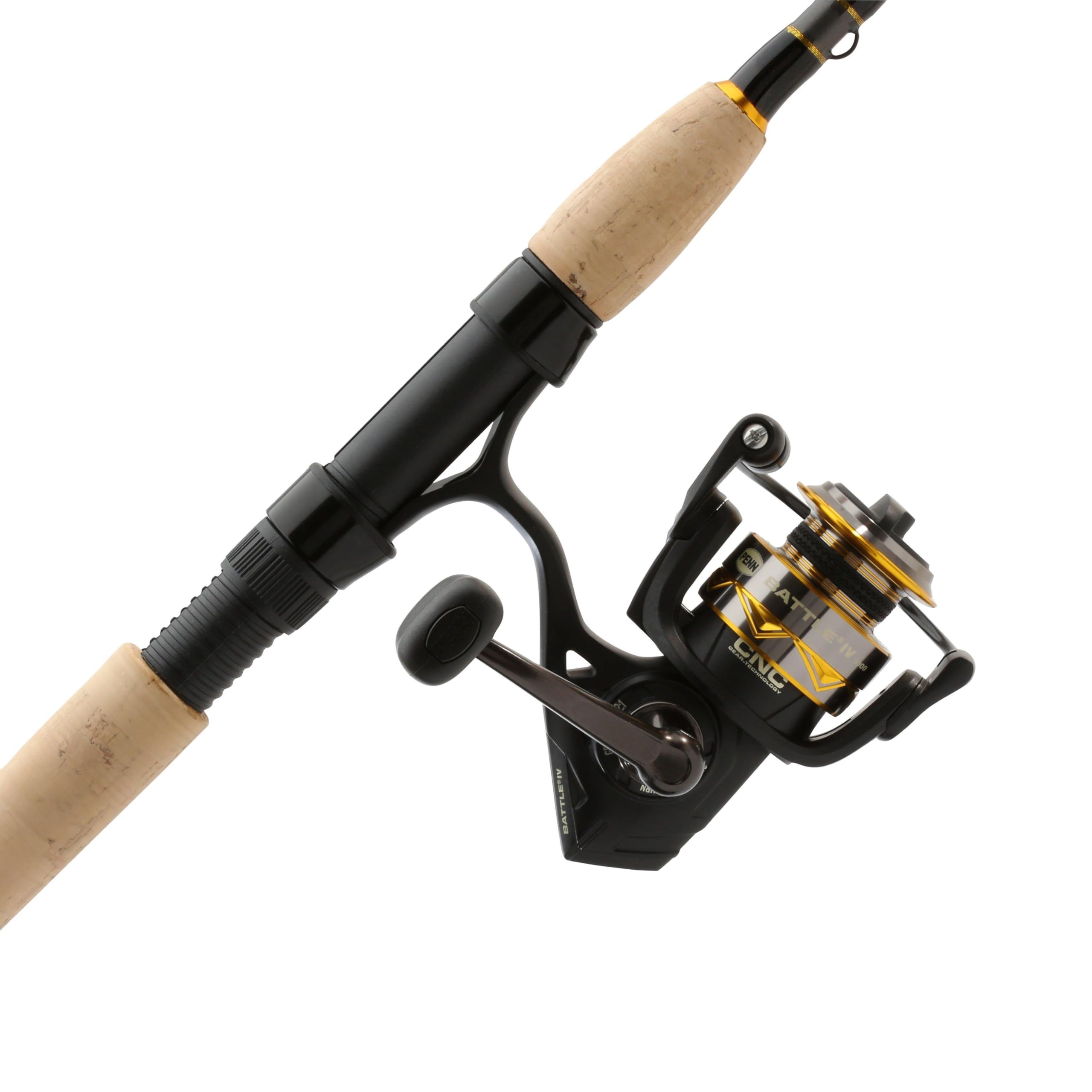 Photo 1 of *Missing handle for reel**
PENN 6'6" Battle IV Spinning Fishing Rod and Reel Combo Kit, 1000 Reel, CNC Gear Technology, Full Metal Body and Sideplate, HT-100 Drag System
