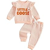 Nyapruwe Baby Girl Outfits Toddler Fall Winter Clothes Cute Long Sleeve Sweatshirt Tops Pants Set Infant 2Pcs Clothing