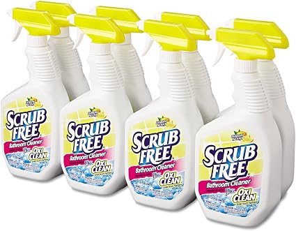 Amazon Com Scrub Free Bathroom Cleaner With Oxi Clean Lemon Scent 32 Oz 8 Health Personal Care