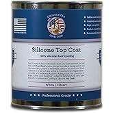100% Silicone Roof Coating for RVs, Campers & Flat Roofs - Waterproof Seal for Leaks, Cracks & Seams - Ponding Water Resistan