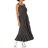 Lucky Brand Womens Lace Tiered Maxi Dress