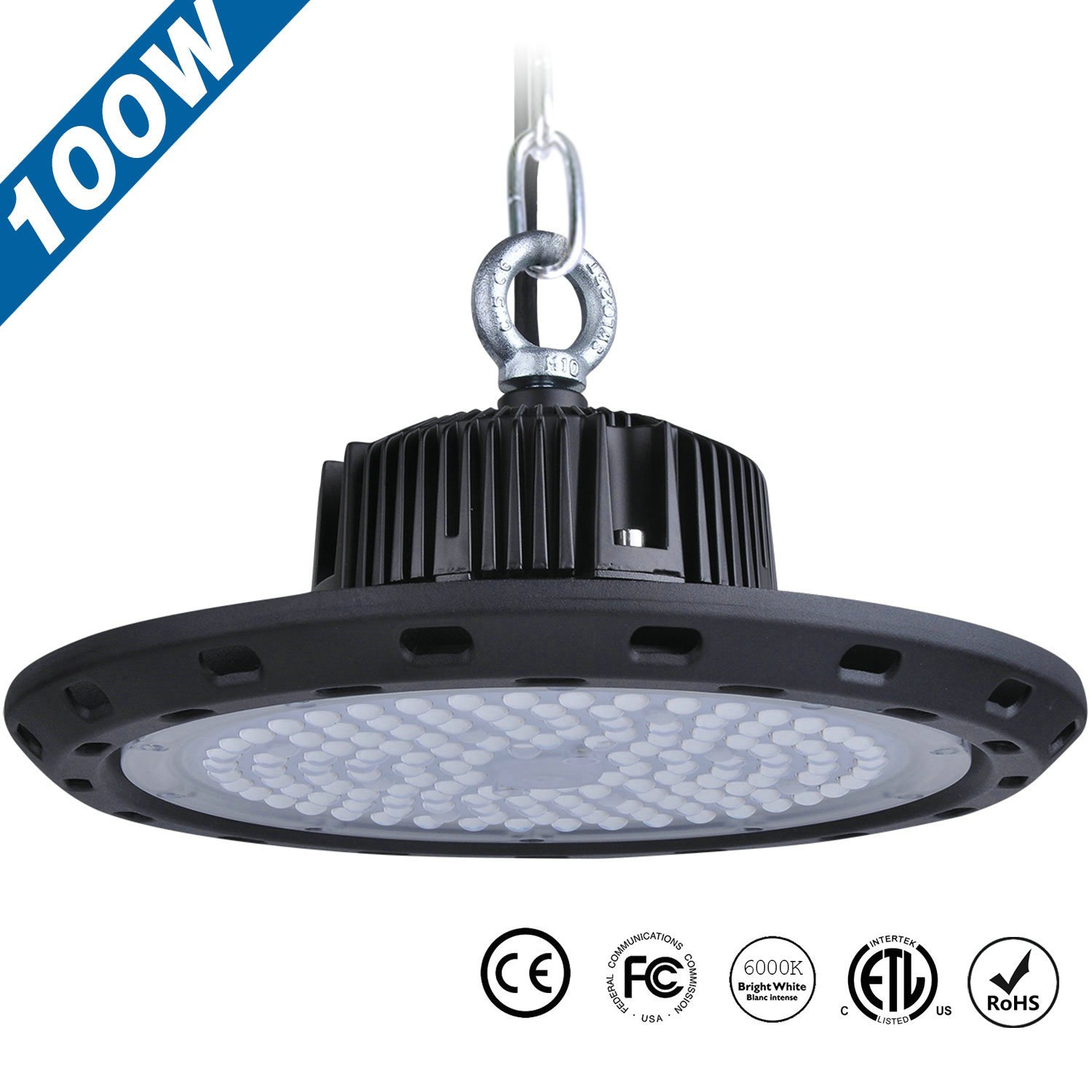 In Stock 0w Led High Bay Ufo Lights Jeffrien Commercial Lighting 110lm W 6000k Day White 110 240v Widely Voltage Ip65 Waterproof Super Bright Leds For Garage Gym Workshop Warehouse Tunnel Lighting Stadium Giveaways