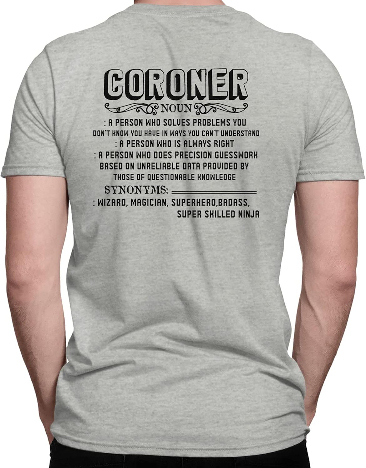 In Prink Definition of Coroner Unisex T Shirt Gift, Cool Coroner Tee