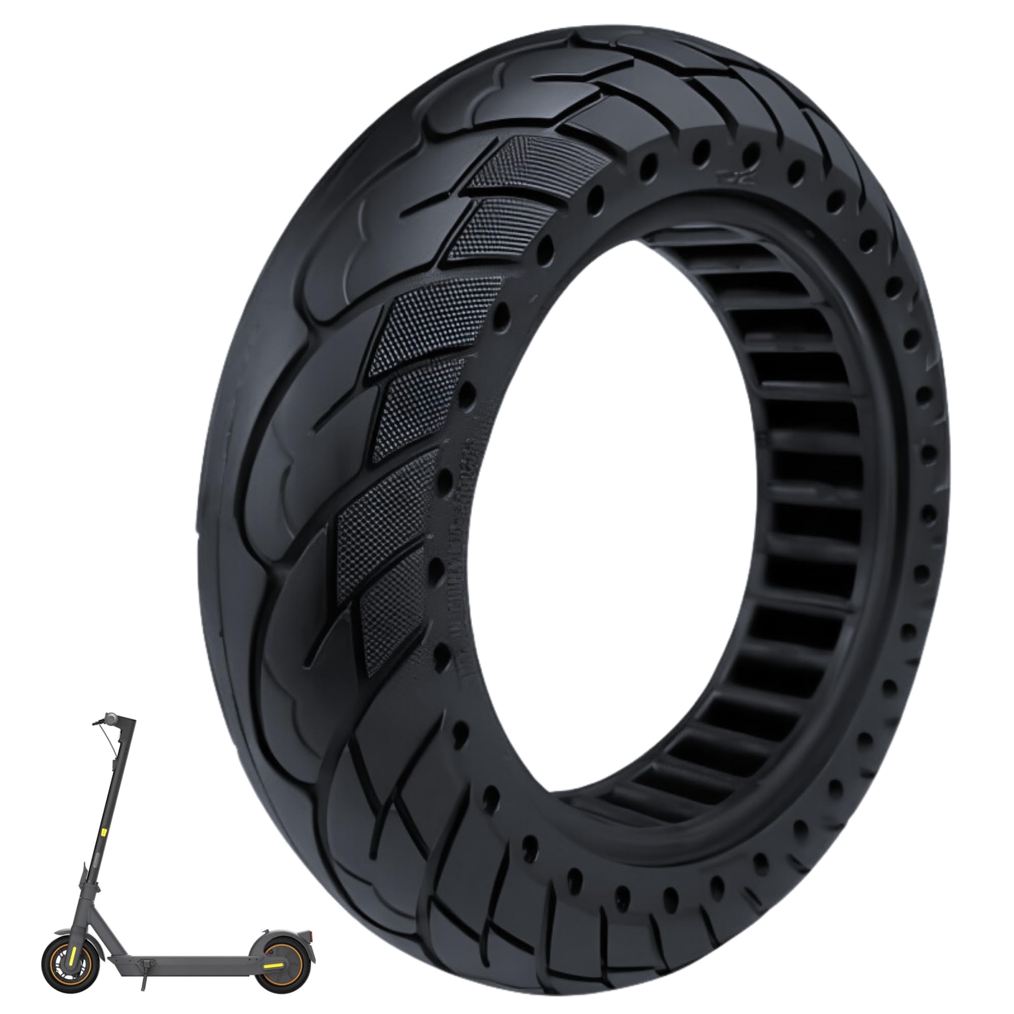 BITUME | MAX G30 Electric Scooter Full Tire | 10x2.50-6.5 Inch Incredible Tire for Electric Scooter Front and Rear Wheel | Puncture Proof and Skid Proof Tyre