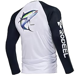 Rodeel Men's Fishing Shirts for Men Long Sleeve
