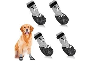 ensthee Dog Shoes for Small Dogs, 2024 New Waterproof Anti Slip Dog Shoes for Walking, All Weather Protect Paws, Breathable Dog Boots for Hardfloors, Outdoor Walking (Black, M)