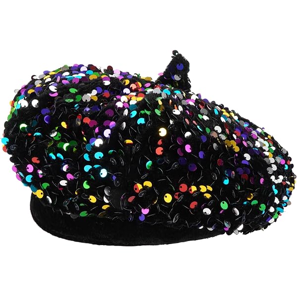 Bling Beret Hats for Women Color Paris Artist Cap  display picture 1