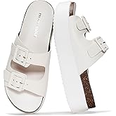 Project Cloud Platform Sandals Women - Plush & Soft Insole Wedge Slides for Women Footwear - Beach Essential Wedge Sandals for Women 2026 (Softy)