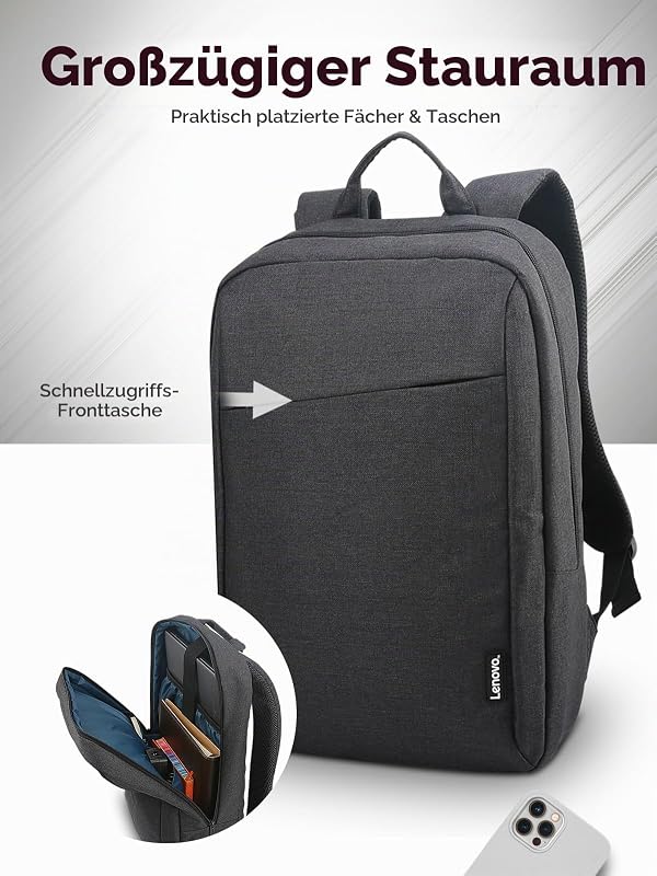 [Tasche] 15,6 Zoll Casual Laptop Rucksack B210 (wasserabweisend), works with Chromebook (WWCB), schwarz, GX40Q17225, 453 g (0.90 lbs)