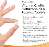 New Leaf Vitamin C Tablets 1000mg Rosehip Bioflavonoids 360 UK Made view 2
