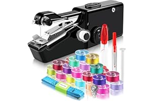 ANKUWA Handheld Sewing Machine, Quick Sewing & Portable Sewing Machines for Emergency Sewing, Easy to Use Sewing Machine for Beginners and Adults, Hand Held Sewing Device Suitable for Home, Travel and DIY