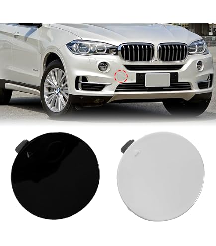 Tapa Para Enganche De Remolque Delantero Derecho BMW - ABS, Color Gris, Compatible Varios Modelos 2015-2018