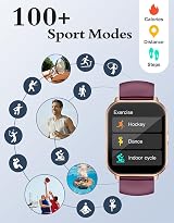 RUIMEN Smart Watch 1.85in HD Screen SpO2 HR Sleep 100+ Sport Modes IP68 view 3