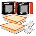 A-Premium 2-PC Engine Air Filter Compatible with Lexus GX460 & Toyota 4Runner, FJ Cruiser, 2010-2023, 4.0L 4.6L, Flexible Panel, 12,000 Miles Filter Protection, Replace# 1780138051