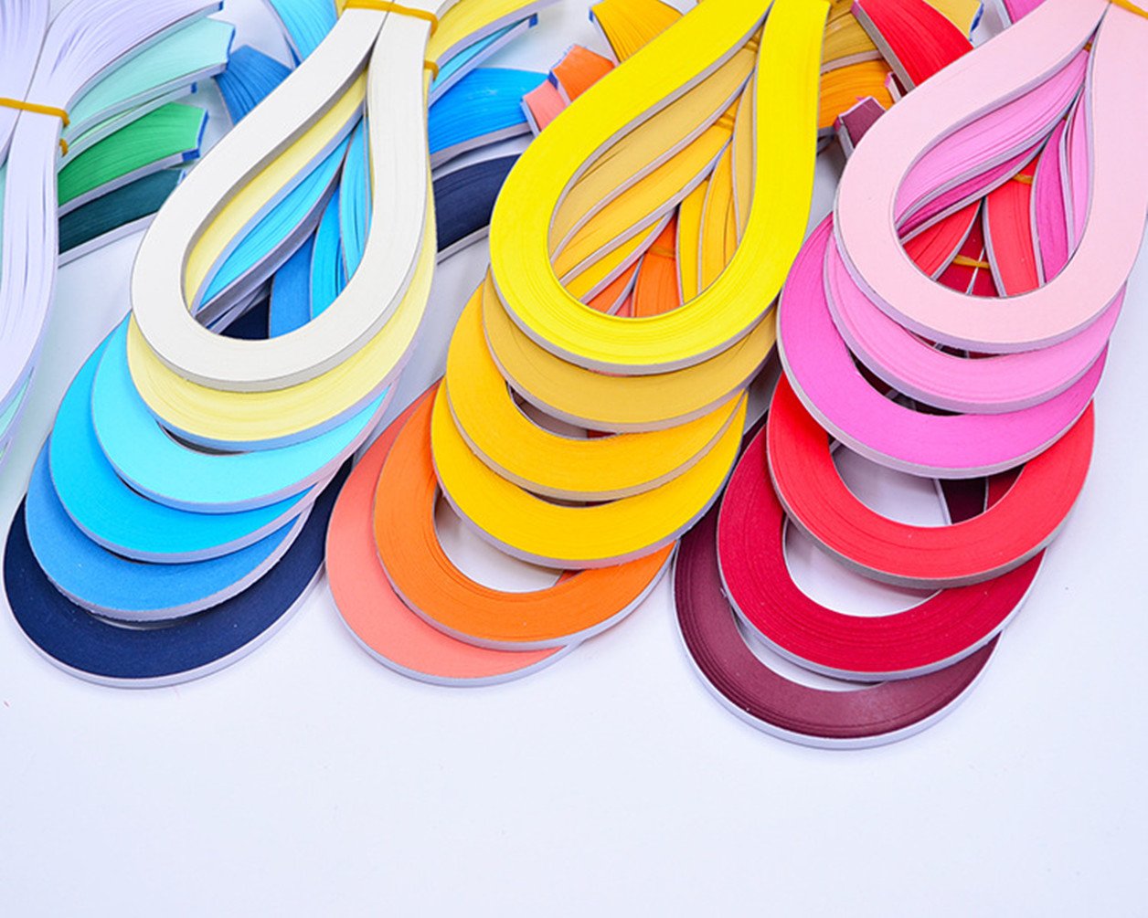 Quilling Strips Home YURROAD Paper Quilling Kits 5mm Wide Paper with 33