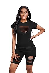 PINSV Women 2 Piece Outfits Summer Sweatsuits Track