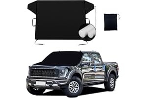 Nwgl Windshield & Roof Protector for Truck/MPV - Waterproof All-Weather Car Cover with UV Resistant Snowproof Protection, Easy Storage & Windproof Dustproof Indoor Outdoor Use