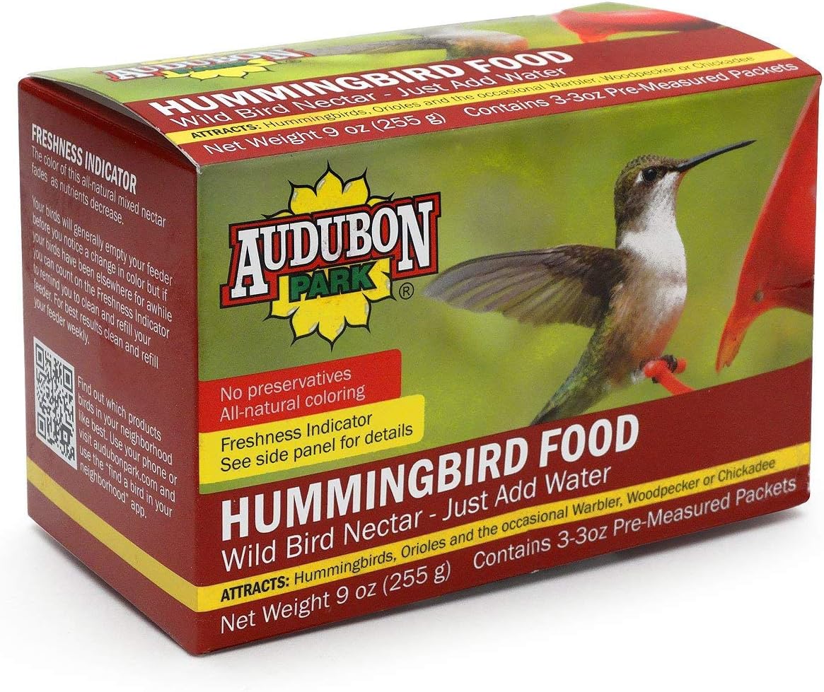 Audubon Park 1661 Hummingbird Food Nectar Powder, 2 Pack (Total 18 oz): Kitchen & Dining