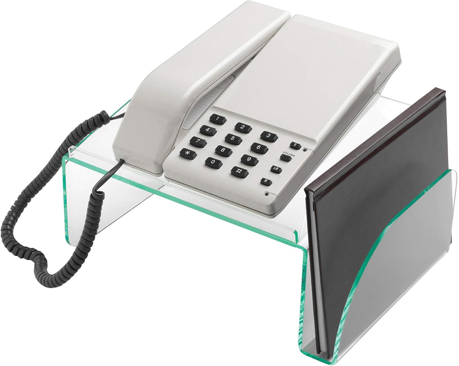 Lorell Phone Stand, Clear/Green : Office Desk Organizers : Office Products