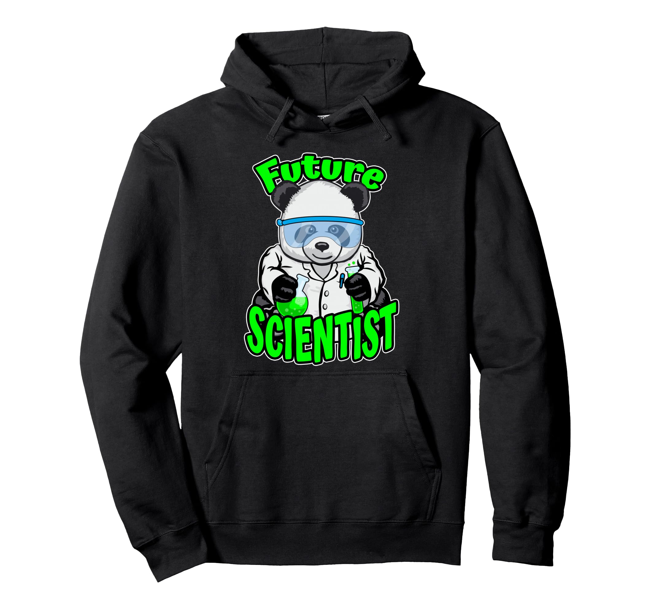 Future Scientist Cute Panda Bear STEM Science Geek Pullover Hoodie