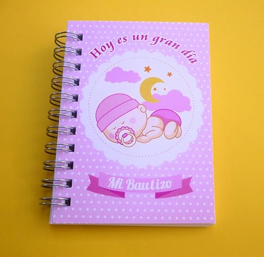 Recuerdos Baby Shower Regalos Y Detalles Originales Para Invitados Bautizo Nina Libretas Con Mini Boligrafo Angelita Pack 30 Unidades Tus Familiares Y Amigos Alucinaran Regalos Para Recien Nacidos Recuerdos Para Bautizos