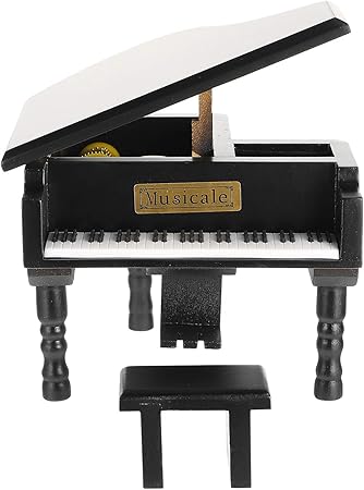 Amazon Tinksky オルゴール 木製 ミニピアノ 飾り おしゃれ 置物 デスクトップ 装飾 ミュージカルボックス プレゼント オルゴール おもちゃ