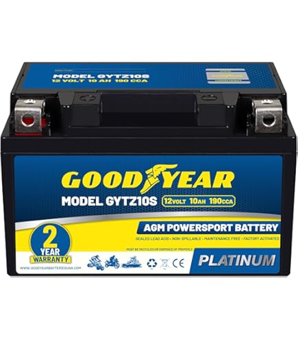 Amazon.com: Yuasa YUAM7210A YTZ10S Factory Activated YTZ High
