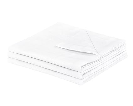 Julius Zöllner - Mullwindeln / Spucktücher - 3er Pack, 80x80 cm, weiß | premium qualität - schadstoffgeprüft