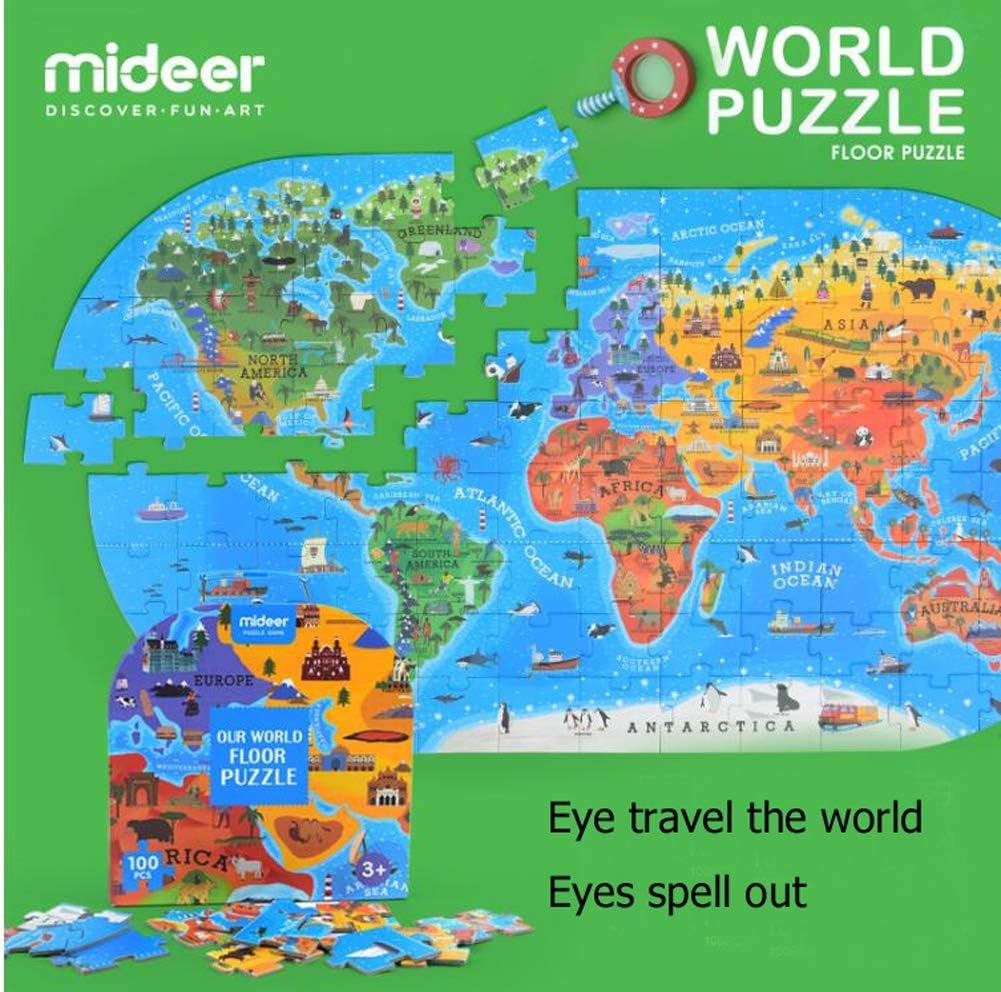 MIDEER Our World Floor Puzzle 100pcs Jigsaw Gift For Kids