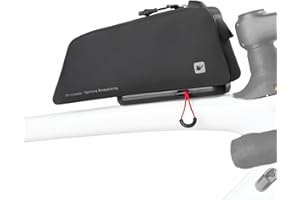 Waterproof Bolt-On Bike Top Tube Bag, FSB Quick Release Hard Shell Frame Bag, Slim Aerodynamic Cycling Storage with Charging 