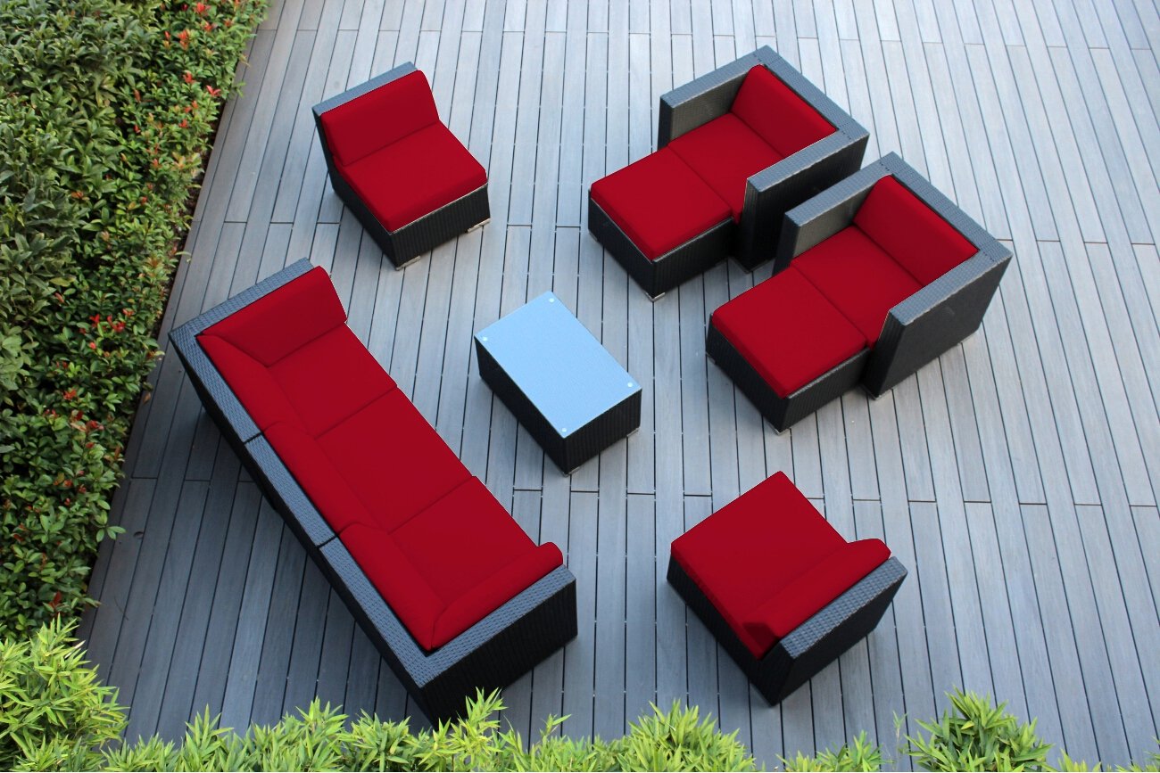 Ohana 10Piece Outdoor Wicker Patio Furniture Sectional Conversation