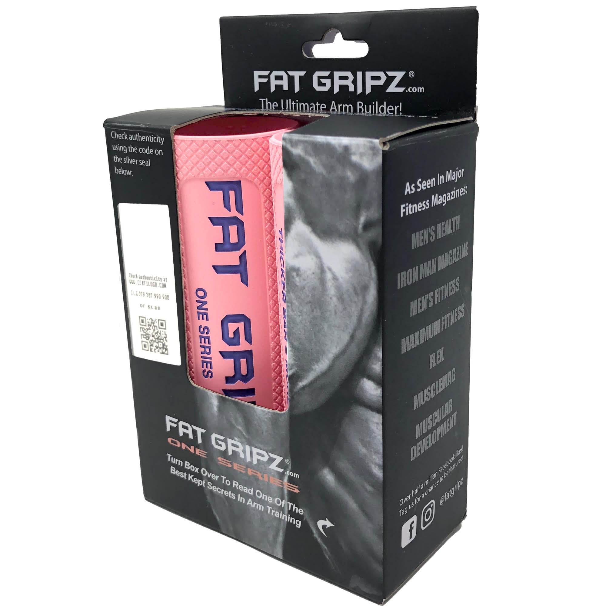 Fat Gripz One (1.75 Inch Outer Diameter) (Pink/Purple)