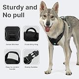 Belababy Dog Harness Reflective Front Clip No Pull Adjustable Black XL view 3