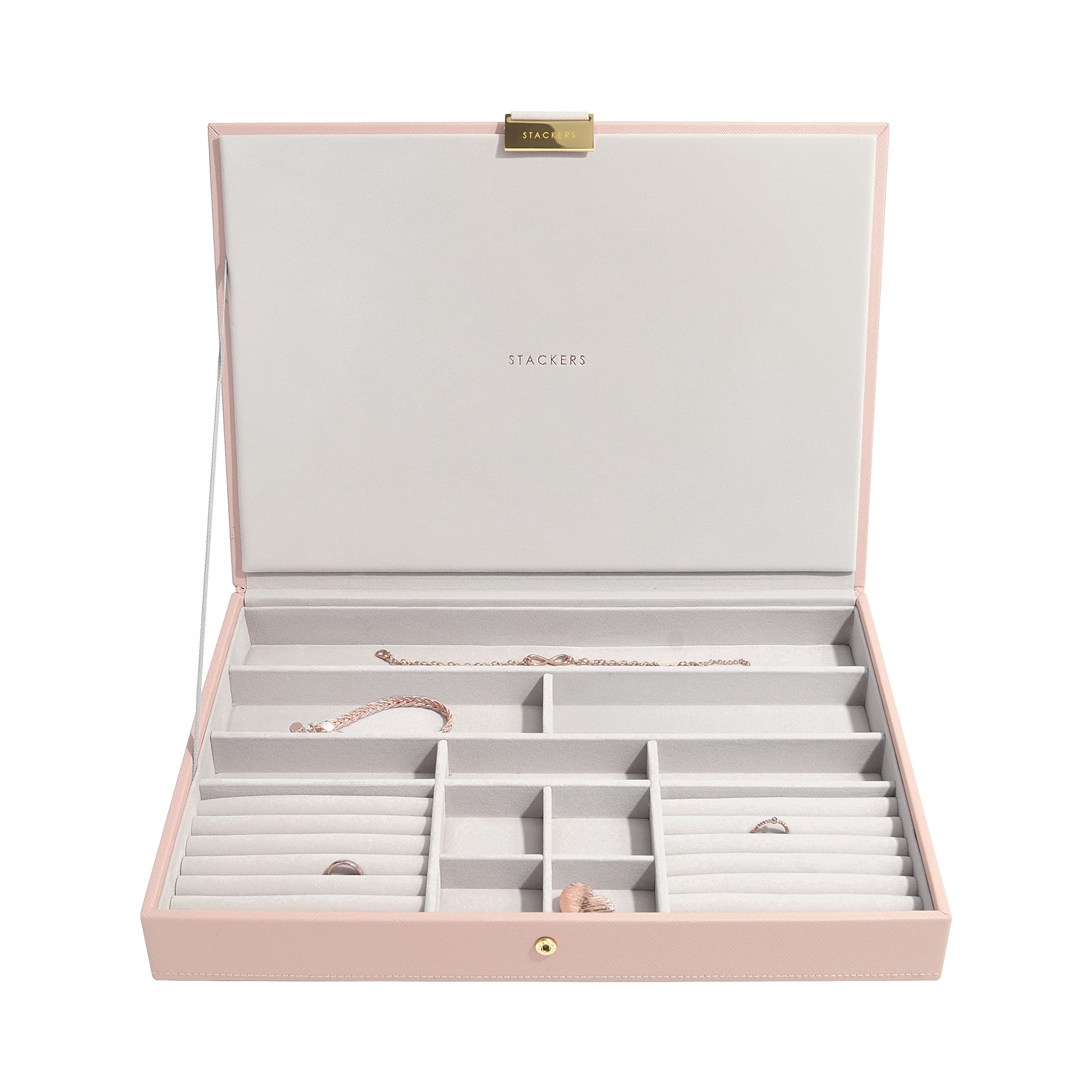 Stackers Blush & Champagne Gold Supersize Jewellery Box Lid