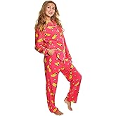 Angelina Women's Pajama Set Cozy Fleece with Notch Collar and Pockets