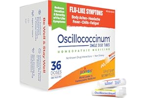 Boiron Oscillococcinum Homeopathic Medicine for flu-Like Symptoms, White, 36 Count