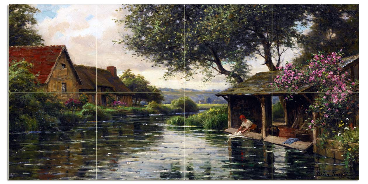 Carrelage mural rivière fille village L. chevalier cuisine dosseret mural marbre céramique - Photo 13 sur 19