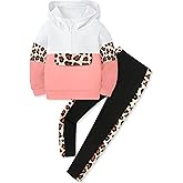 TyeSmo Toddler Girl Clothes Camo 2 Piece Little Girls Clothes Half Zip Up Hoodies Color Block Outfits Sweatshirt Pant Sets