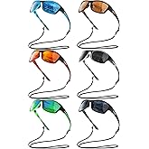 Leelosp 6 Pack Polarized Sport Sunglasses for Women Men UV Protection Fishing Driving Cycling Running with Strap Holders