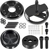 Front+Rear Crankshaft Seal Remover & Installer With Wear Sleeve Installer Tool Set For Cummins 3.9L 5.9L 6.7L 1989-2016 Replace 1338 3824498 5046 3824500 3164660 ST-224C 3824078 5395259 2063800090