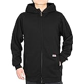 BOCOMAL FR Hoodies Zip-Up 12.5oz Heavyweight Modacrylic Cotton Permanent Flame Resistant Hooded Sweatshirts
