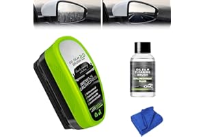 Yee hfafa Oil-Free Car Glass Brushes, Upgrade 2.0 Clear Vision Glass Cleaner, Oil Film Cleaning Brush for Automotive Windows, Clearvision Cars Windshield Cleaner Tool (1set) (1, Green)