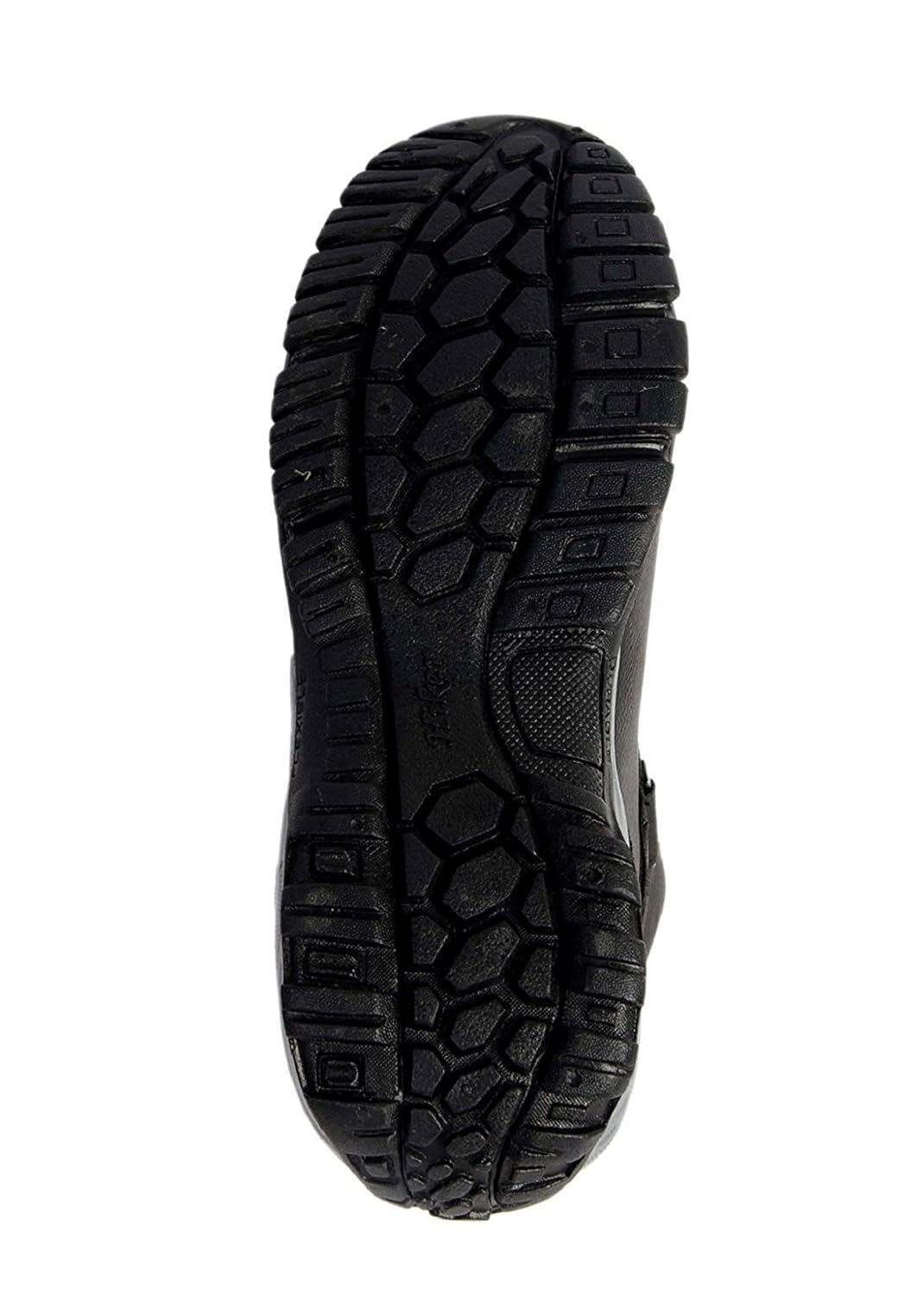 axonza men's black synthetic leather shoes