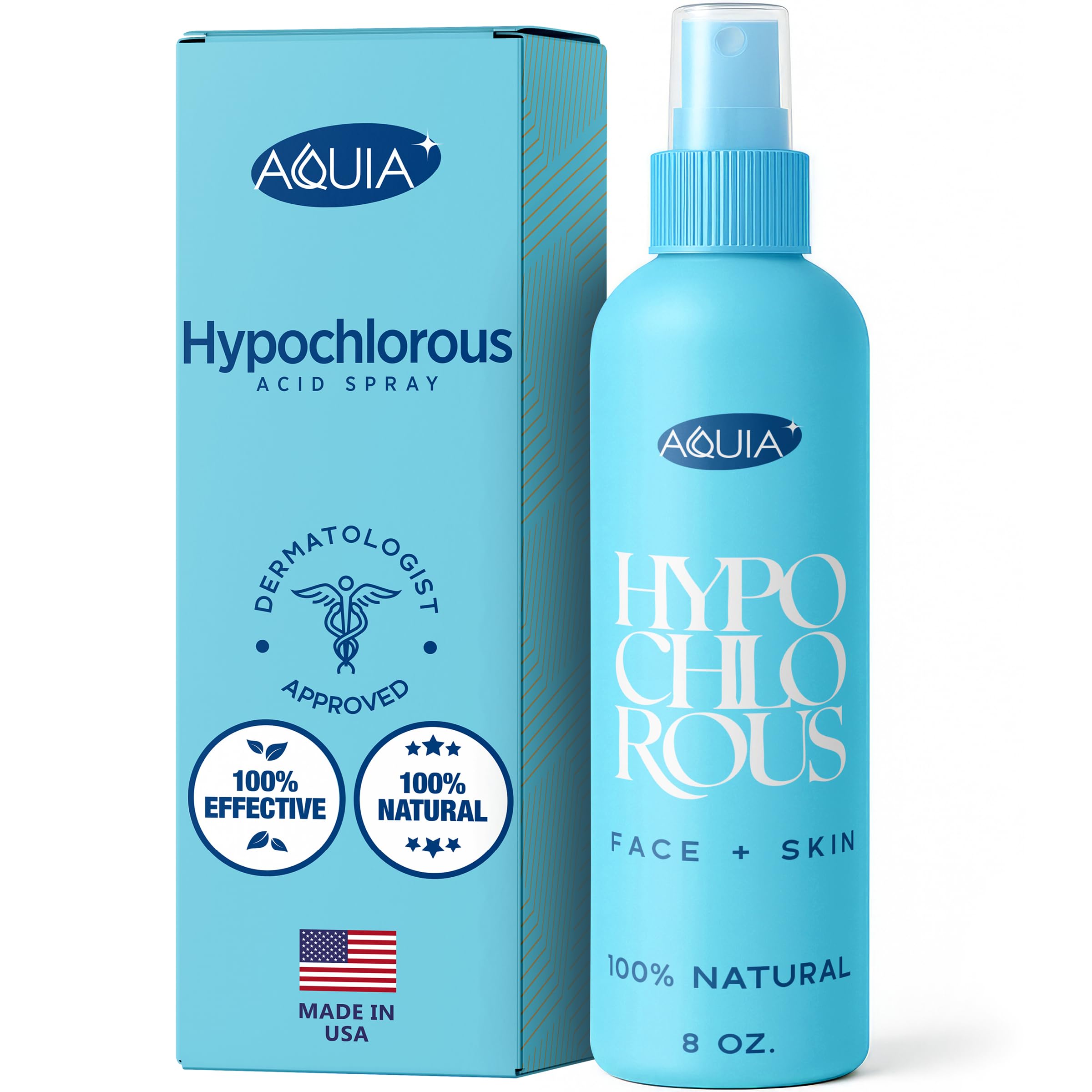 Photo 1 of ***11 PACK OF  2-UNITS***

Hypochlorous Acid Spray for Face and Skin; Facial Cleanser | 8oz Face Mist Hypochlorous Acid Spray for Skin, Acne, Rash, Eczema | Aquia Antimicrobial Facial Cleanser Acne Sprays; Smart Skincare