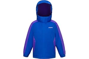 YINGJIELIDE Boy's Waterproof Ski Jacket,Kids Outdoor Snowboarding windproof Jacket,Fleece Lined Hooded,Warm Winter Snow Coat