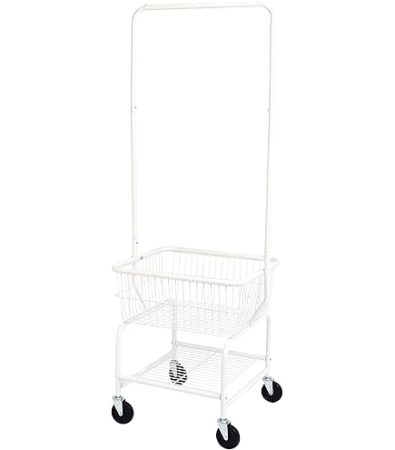 Amazon.com: CHAMINUSA Laundry Cart Chrome Coated with Double Pole