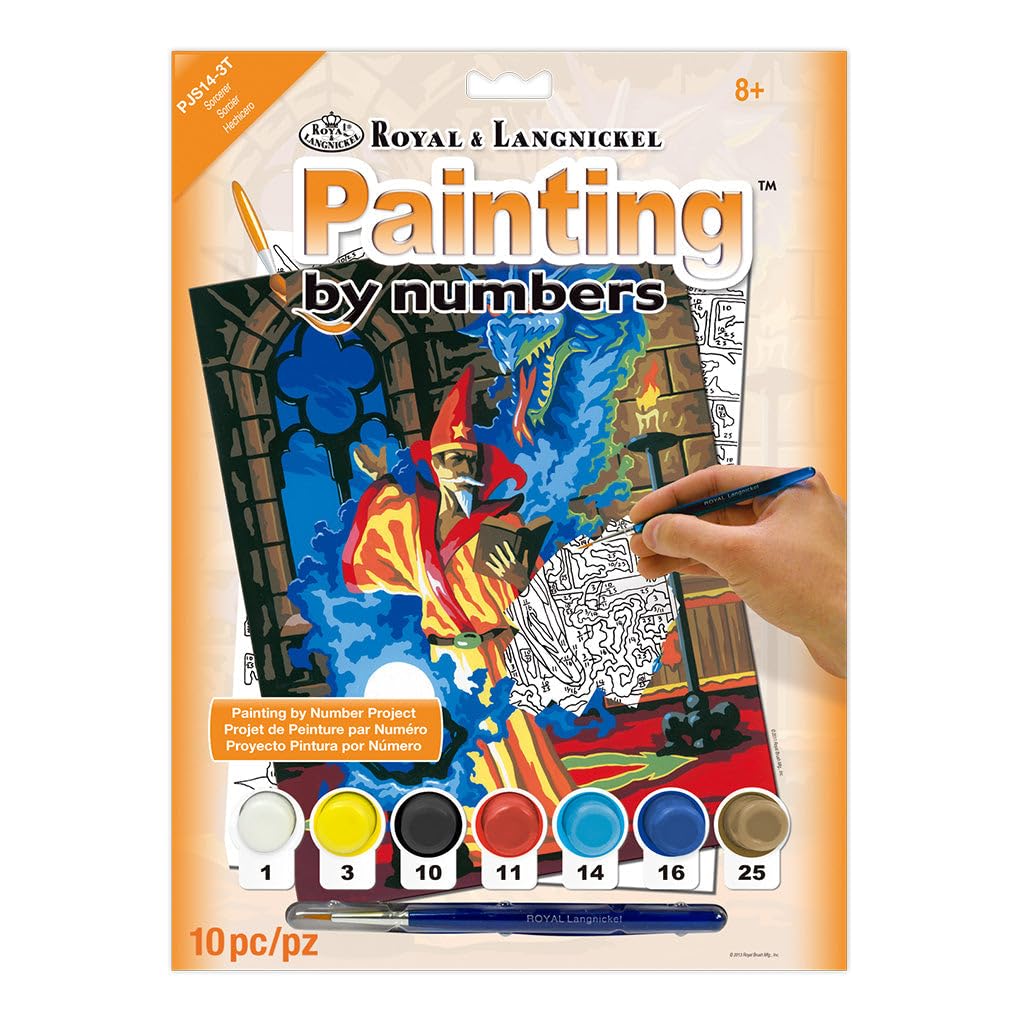 Royal & Langnickel Painting by Numbers A4 Size Sorcerer Designed Painting Set
