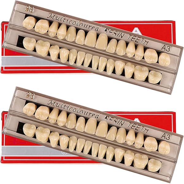 56 Dientes Falsos Dentales Completos De Resina Acrílica Dental, 2