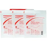 Polymem 4" x 4" Non-Adhesive Pad Wound Dressing, 3 Count (Pack of 1)